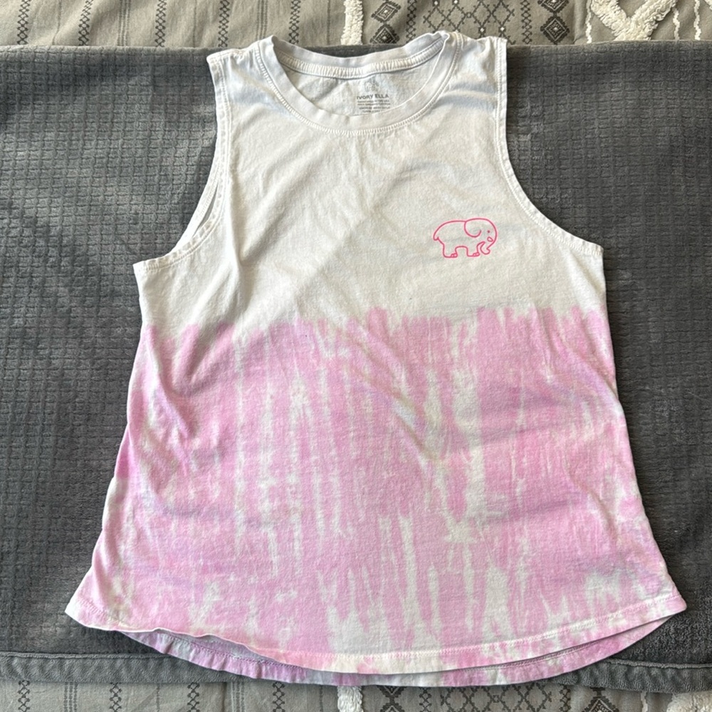 Pink & White Ivory Ella Tank Top